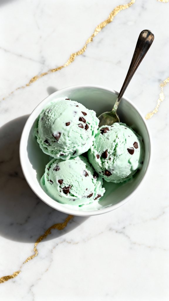 Ninja Creami Mint Chocolate Chip Protein Ice Cream