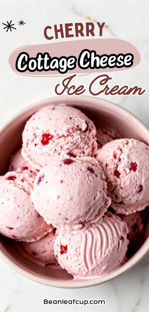 Cherry Cottage Cheese Ice Cream