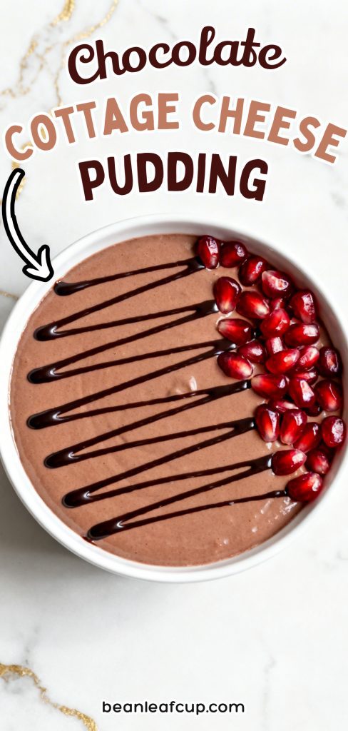 Chocolate Cottage Cheese Pudding