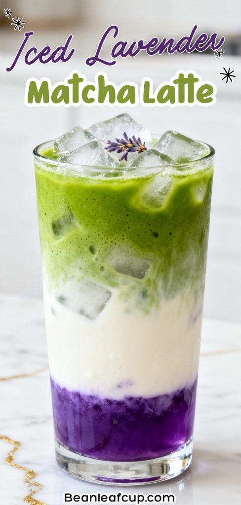 Iced Lavender Matcha Latte