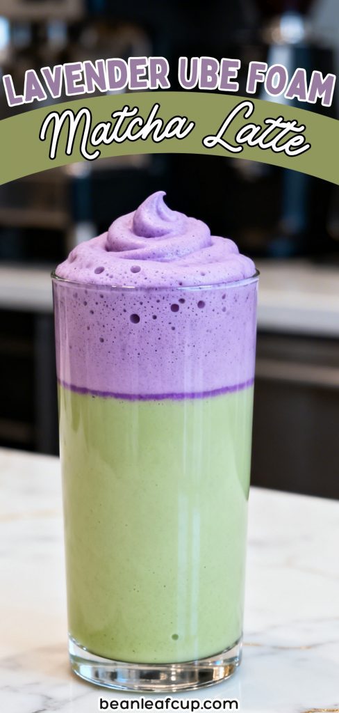 Lavender Ube Foam Matcha Latte