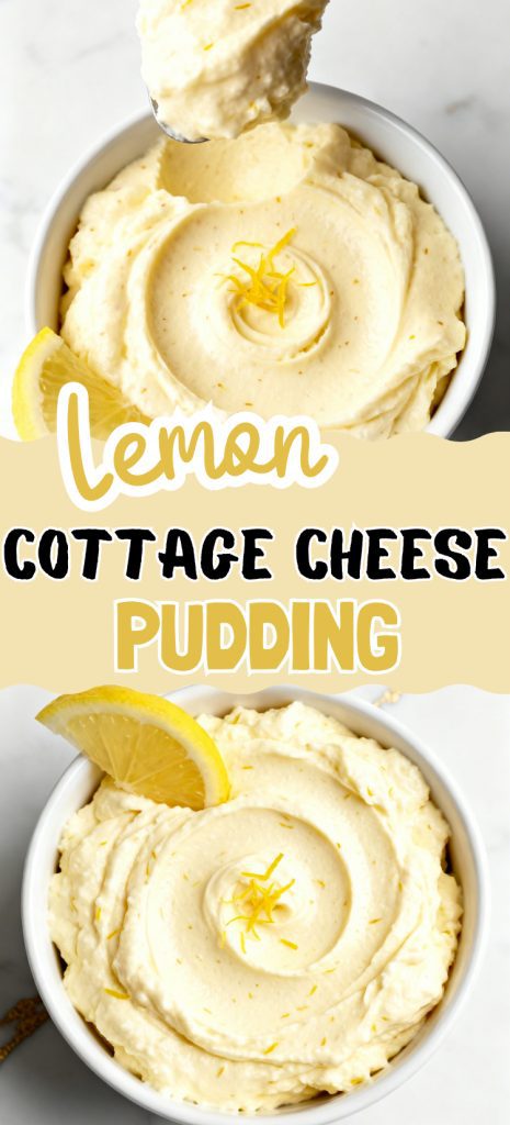 Lemon Cottage Cheese Pudding