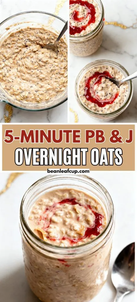 PB & J Overnight Oats