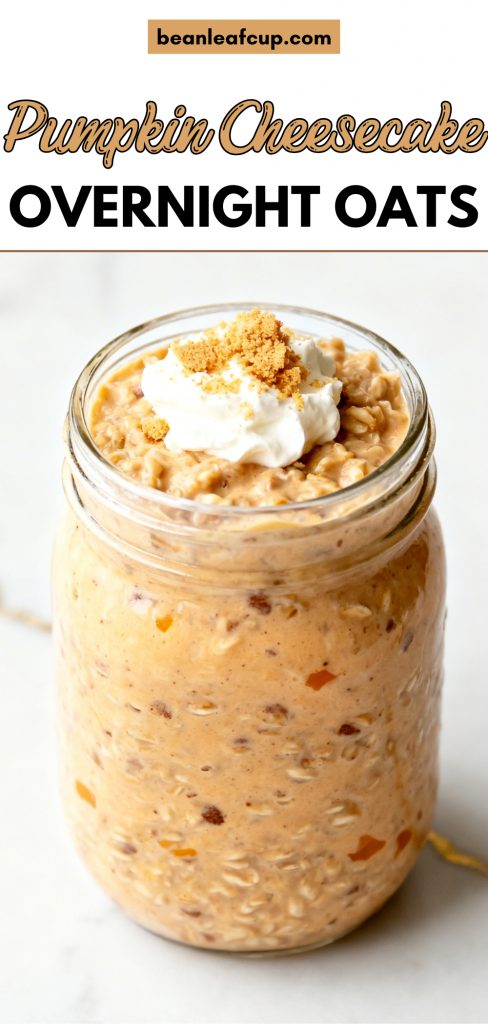 Pumpkin Cheesecake Overnight Oats