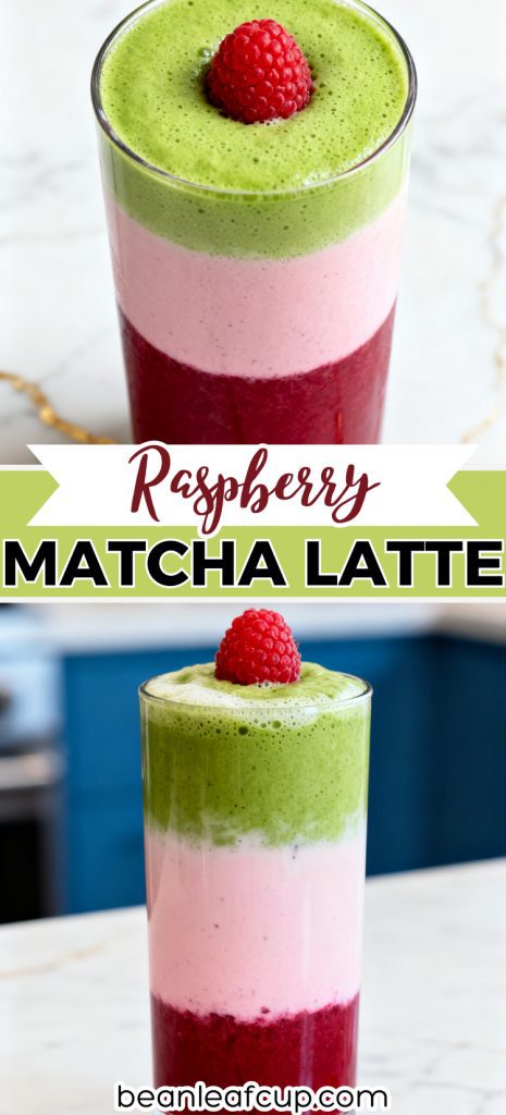 Raspberry Matcha Latte