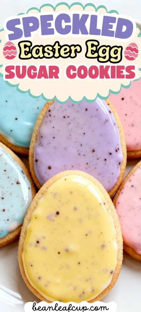 Speckled Easter Egg Sugar Cookies 1
