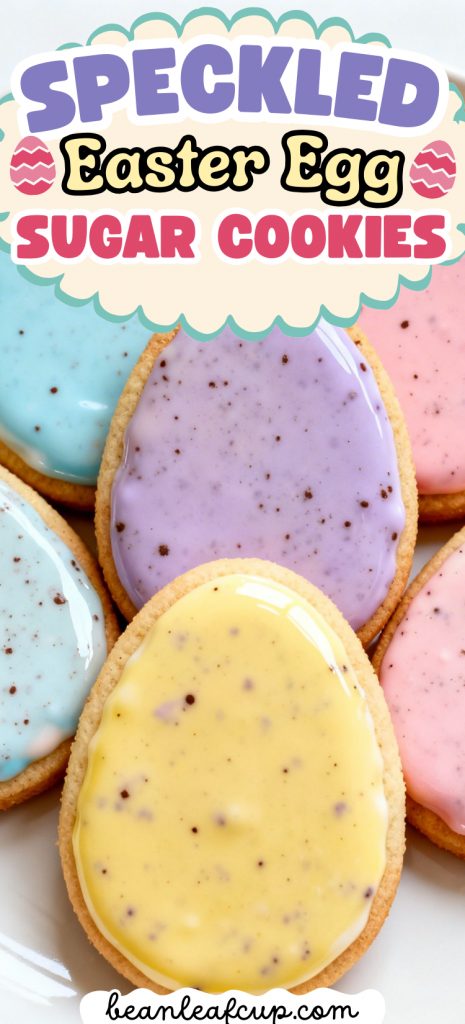 Speckled Easter Egg Sugar Cookies 1