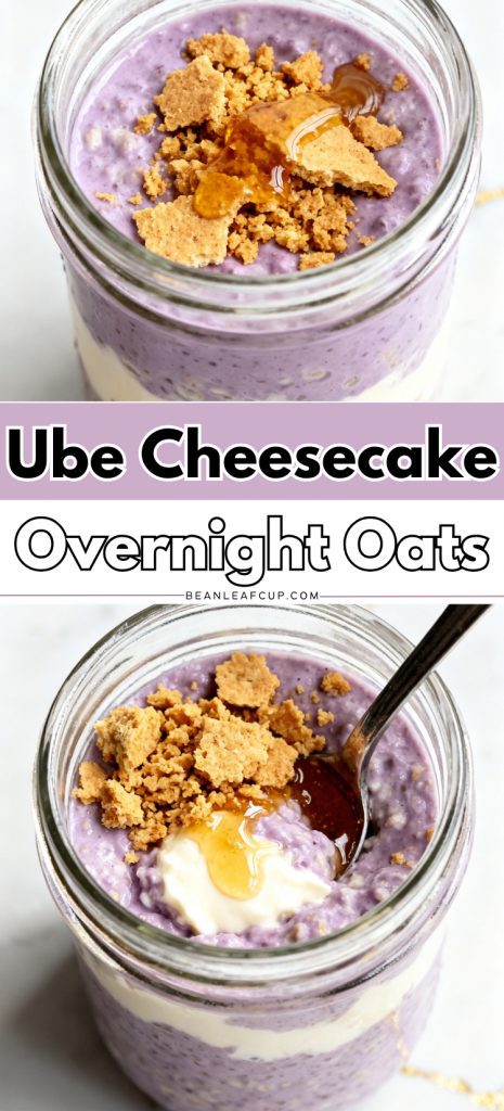 Ube Cheesecake Overnight Oats