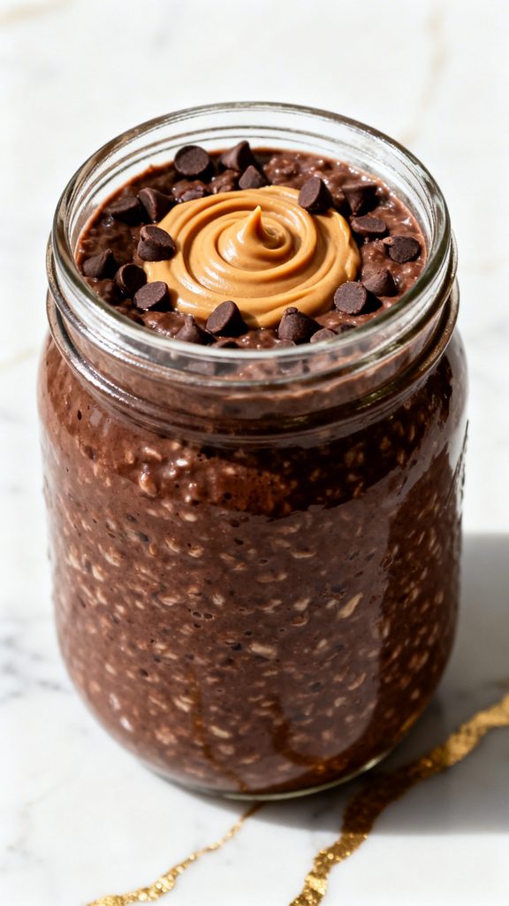 Peanut Butter Cup Overnight Oats