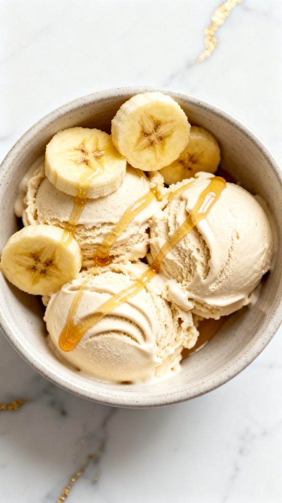Banana Cottage Cheese Ice Cream
