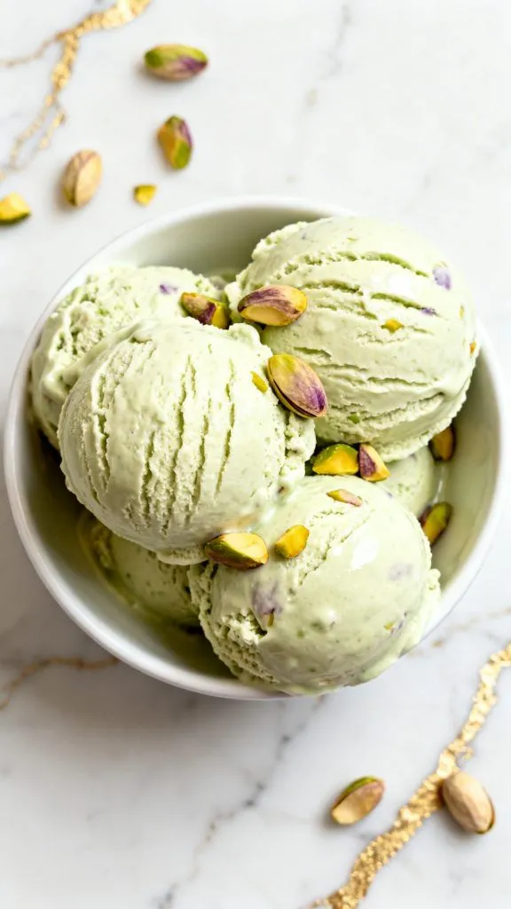 Pistachio Cottage Cheese Ice Cream