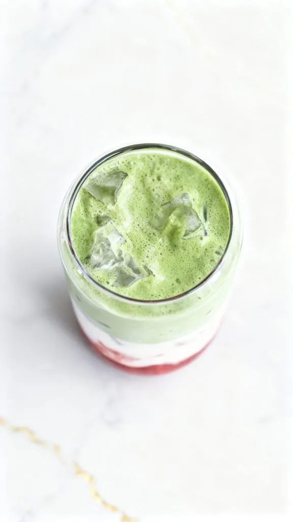 Raspberry Matcha Latte