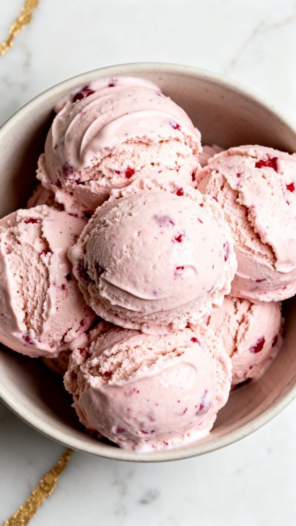 Cherry Cottage Cheese Ice Cream