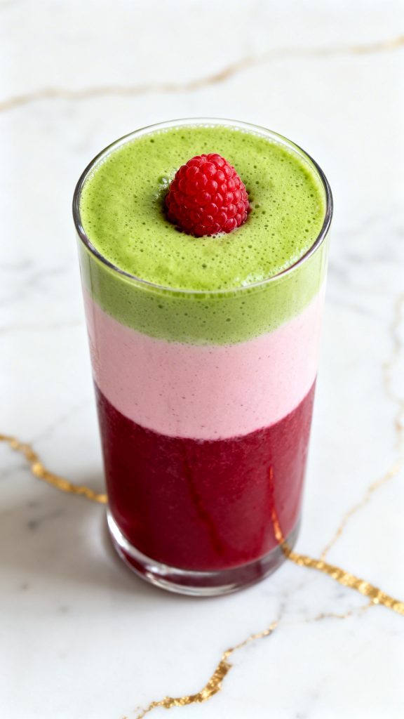 Raspberry Matcha Latte