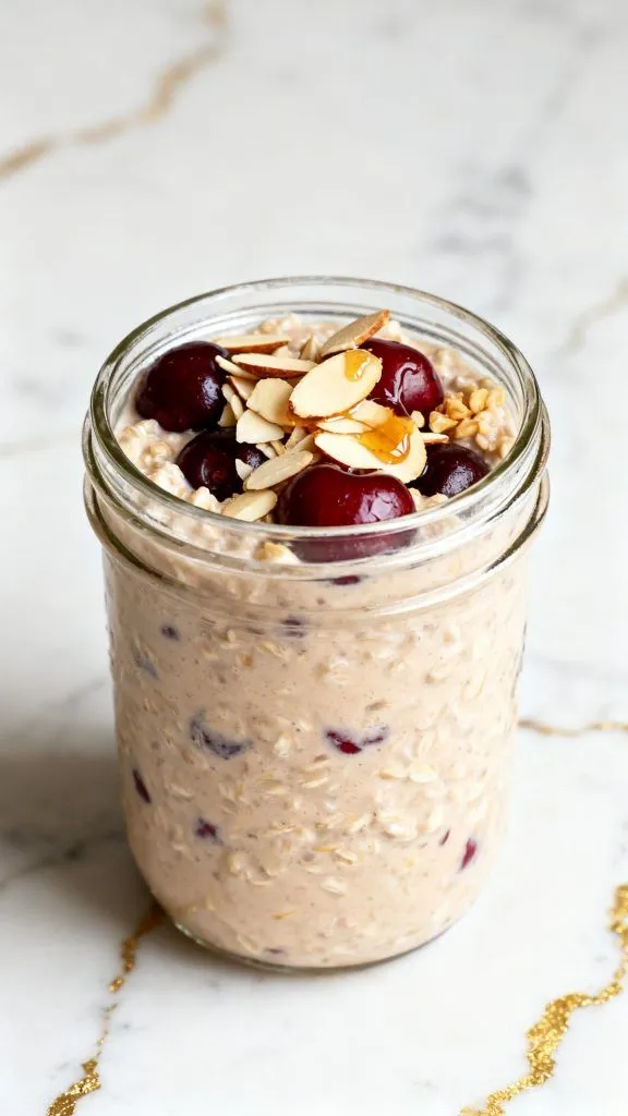 Cherry Almond Overnight Oats