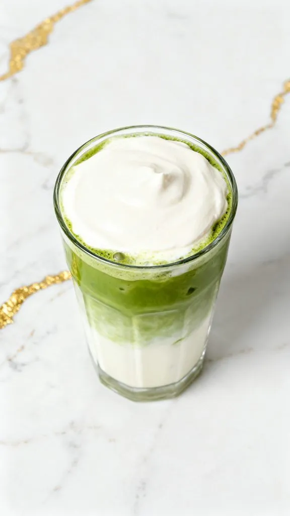 Vanilla Sweet Cream Iced Matcha Latte
