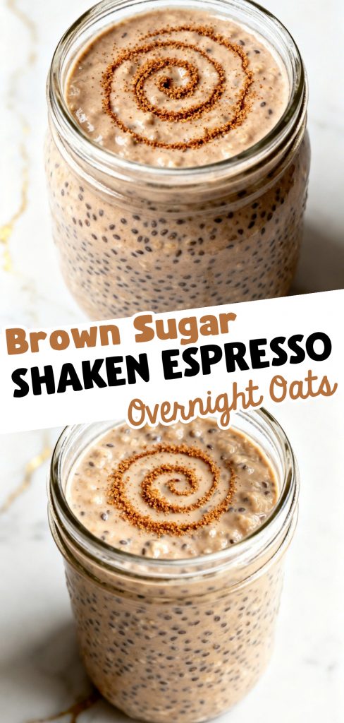 Brown Sugar Shaken Espresso Overnight Oats
