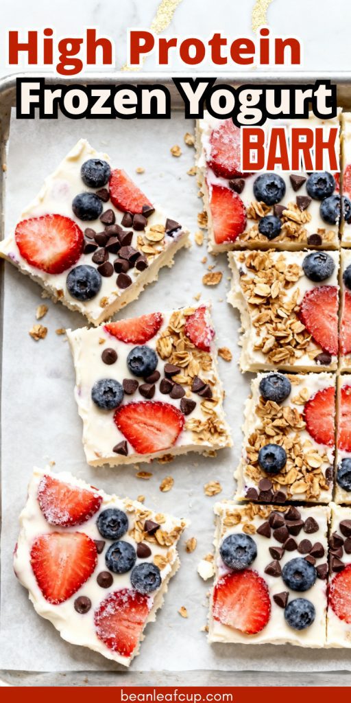 High Protein Frozen Yogurt Bark