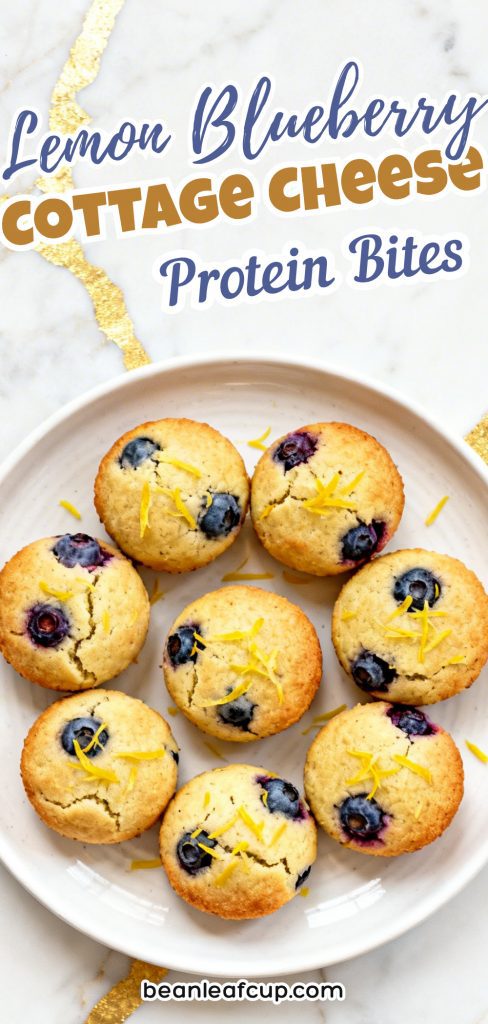 Lemon Blueberry Cottage Cheese Protein Bites