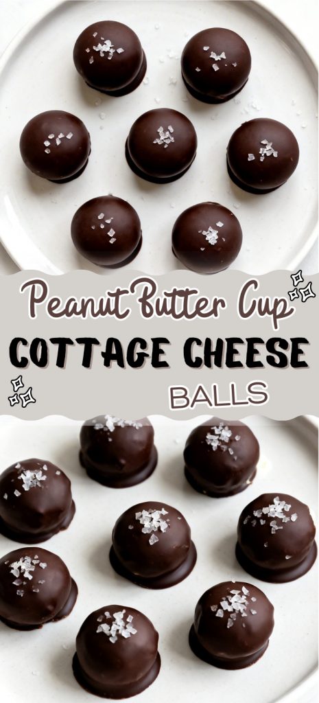 Peanut Butter Cup Cottage Cheese Balls