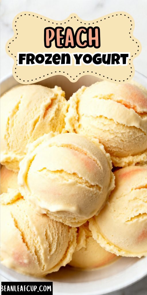 peach frozen yogurt