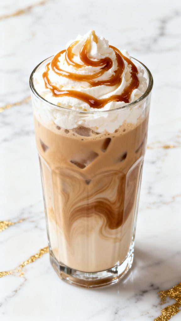Hazelnut Caramel Iced Latte