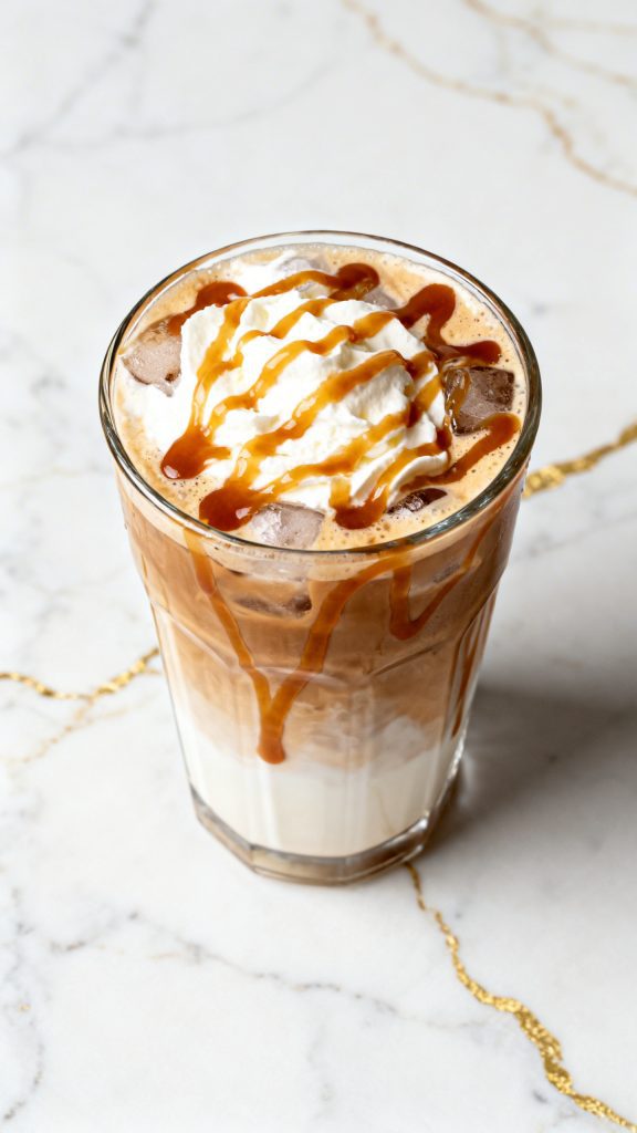 Caramel Vanilla Iced Latte