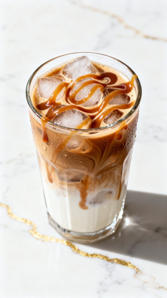 Caramel Vanilla Iced Latte