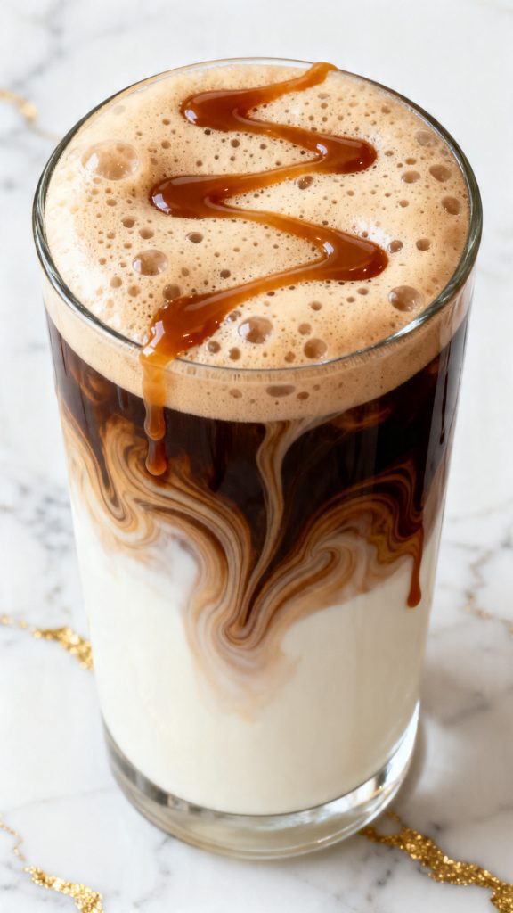 Caramel Macchiato with Caramel Cold Foam