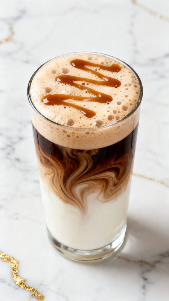 Caramel Macchiato with Caramel Cold Foam