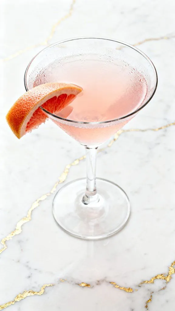 Pink Grapefruit Vodka Martini