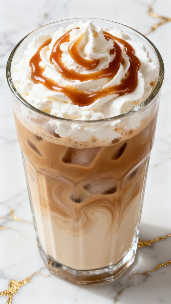 Hazelnut Caramel Iced Latte