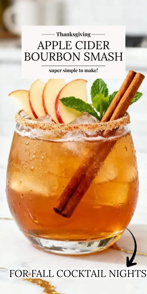 Cinnamon Apple Bourbon Smash
