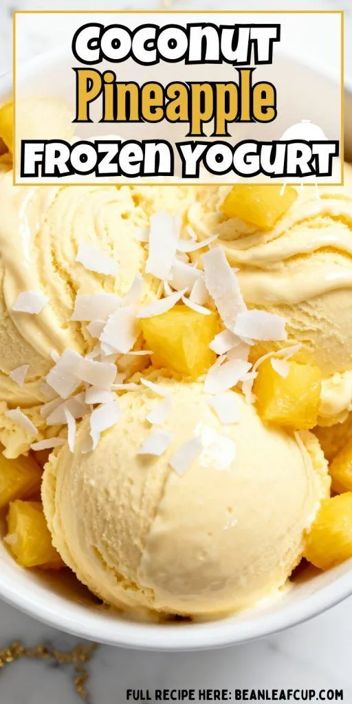 Coconut Pineapple Frozen Yogurt