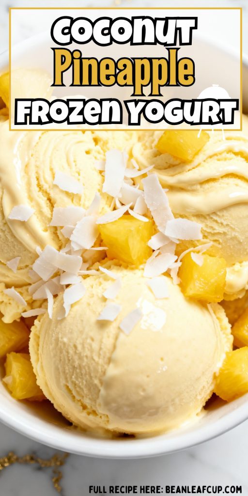 Coconut Pineapple Frozen Yogurt