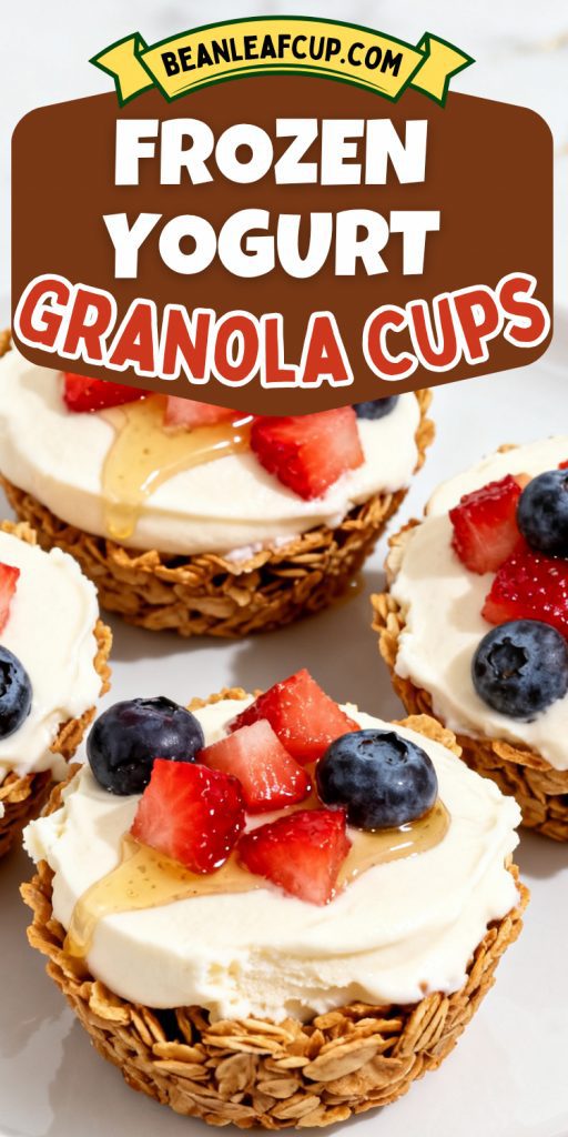 Frozen Yogurt Granola Cups