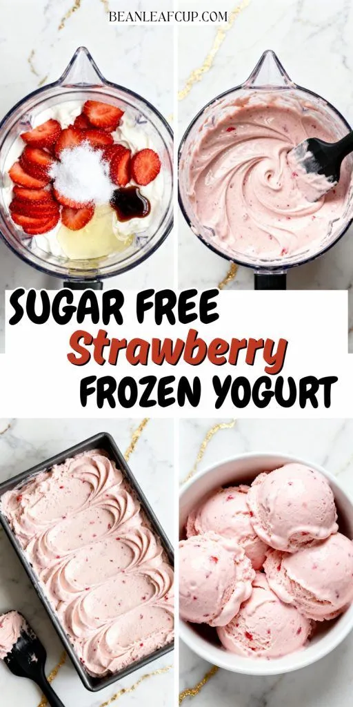 Sugar Free Strawberry Frozen Yogurt