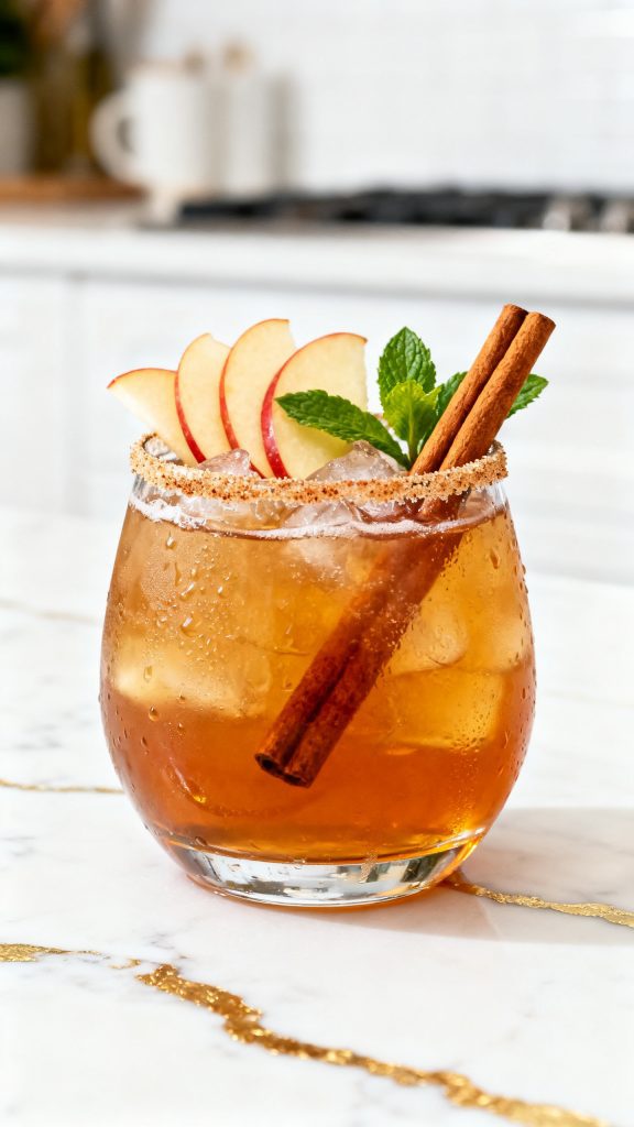 Cinnamon Apple Bourbon Smash