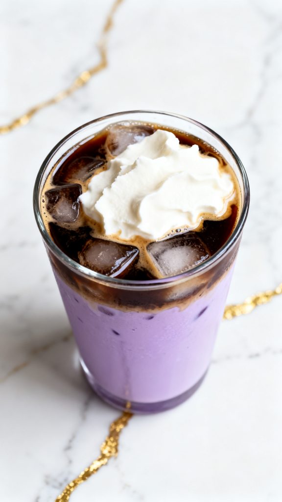 Ube Coconut Iced Latte