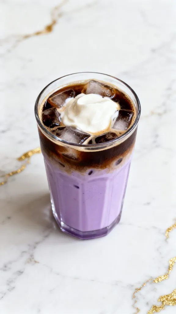 Ube Coconut Iced Latte
