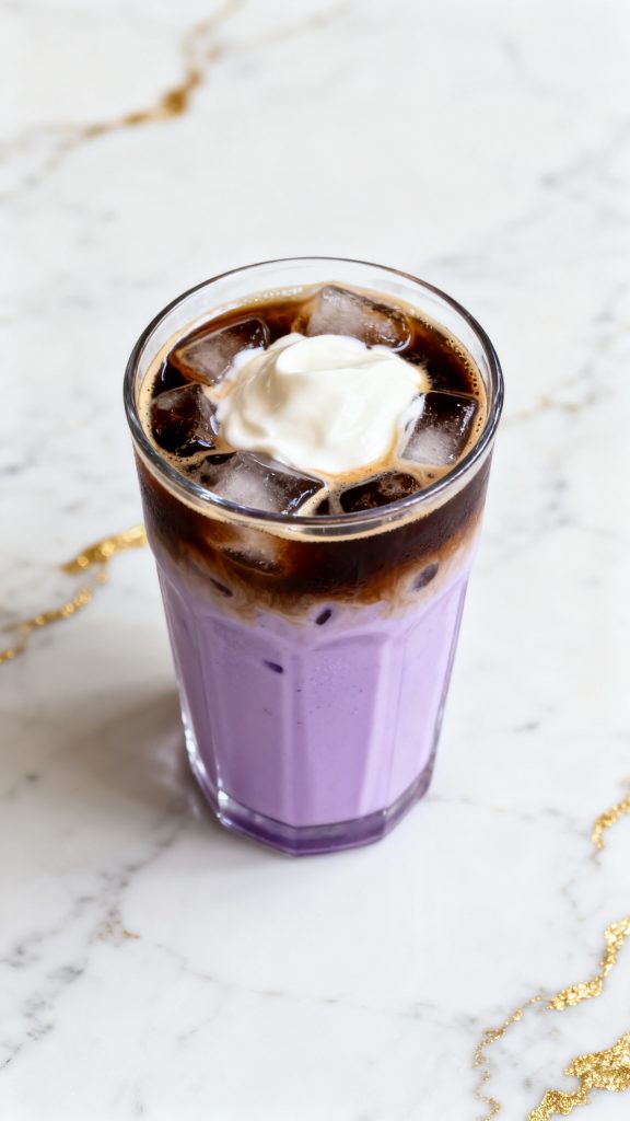 Ube Coconut Iced Latte