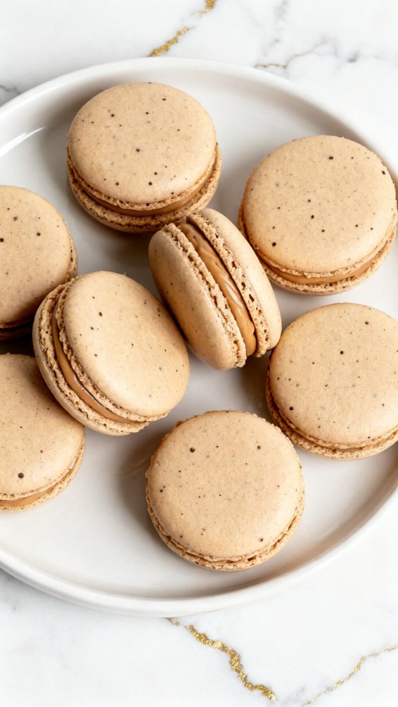 Caramel Coffee Macarons