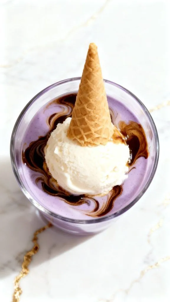 Ube Affogato Latte