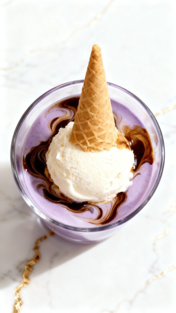 Ube Affogato Latte