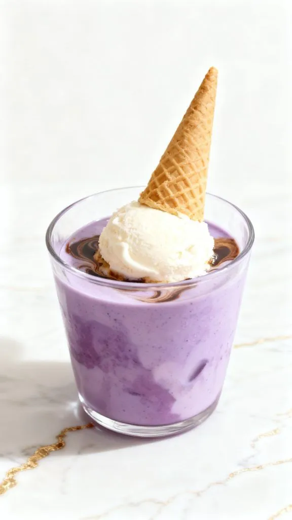 Ube Affogato Latte
