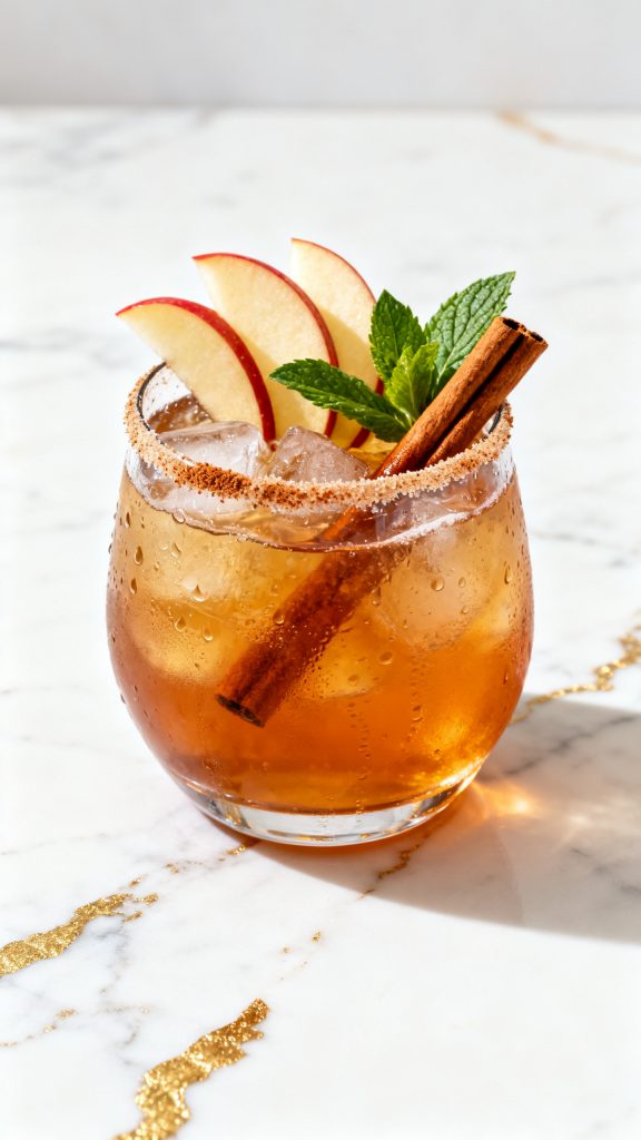 Cinnamon Apple Bourbon Smash