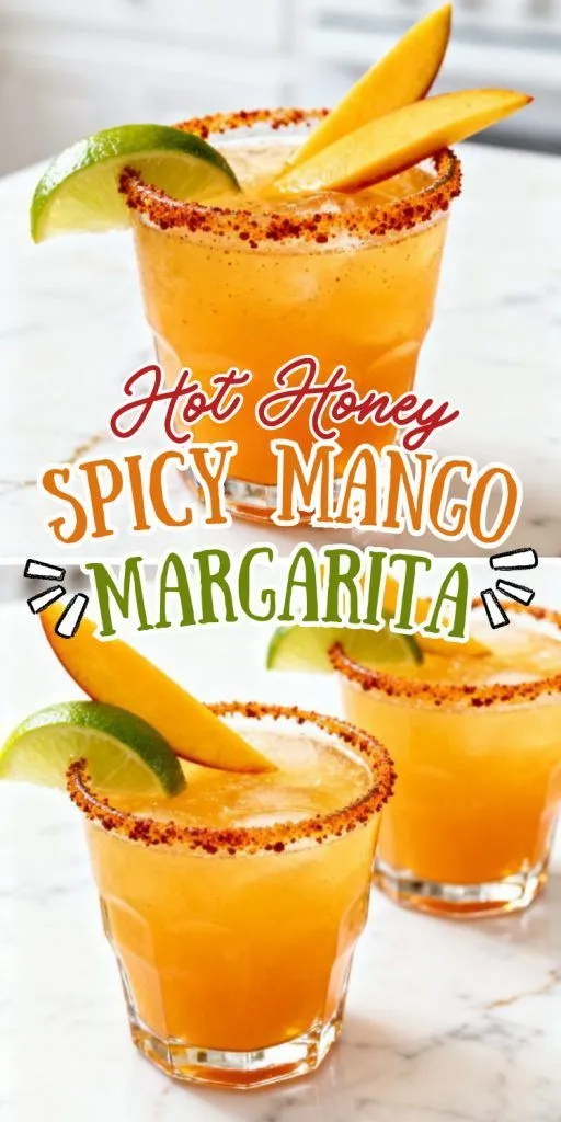 Hot Honey Spicy Mango Margarita