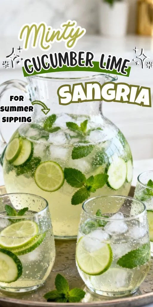 Minty Cucumber Lime Sangria