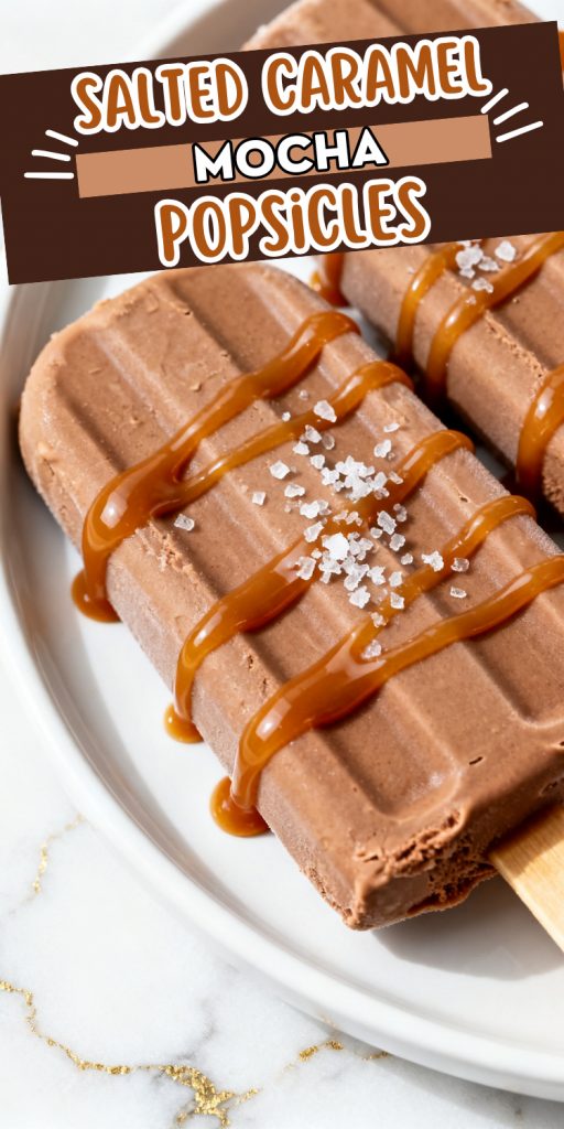 Salted Caramel Mocha Popsicles