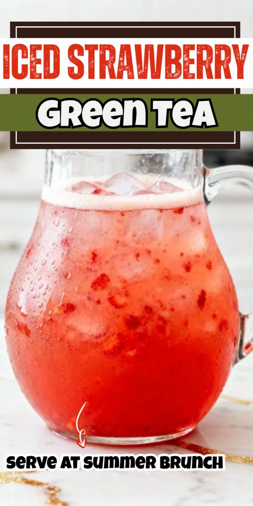 iced strawberry green tea